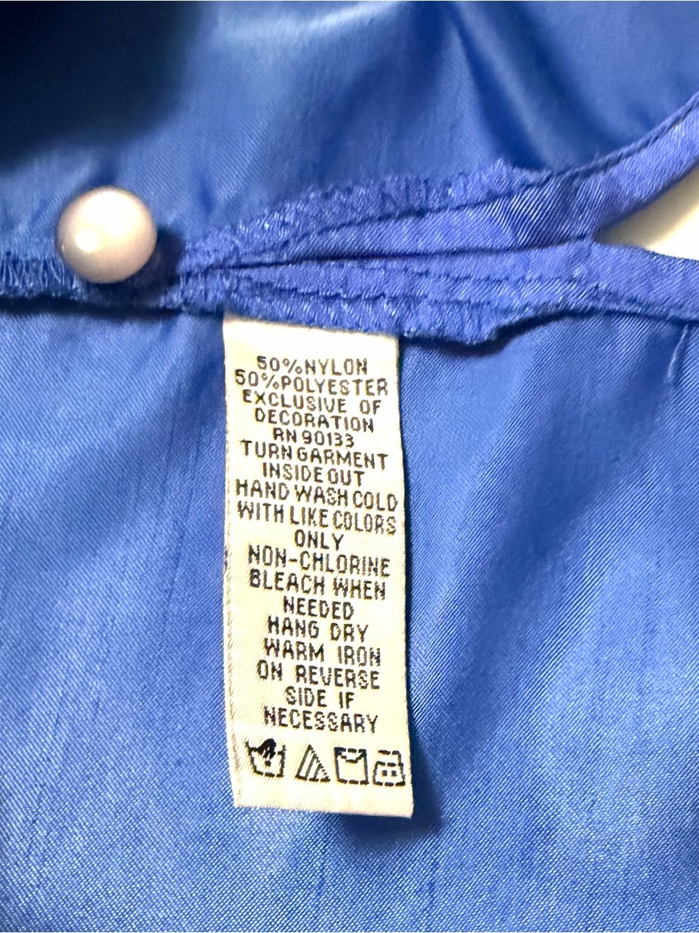 Bob Mackie Wearable Art Vintage Embroidered Button front Shirt XL Blue - Picture 8 of 12
